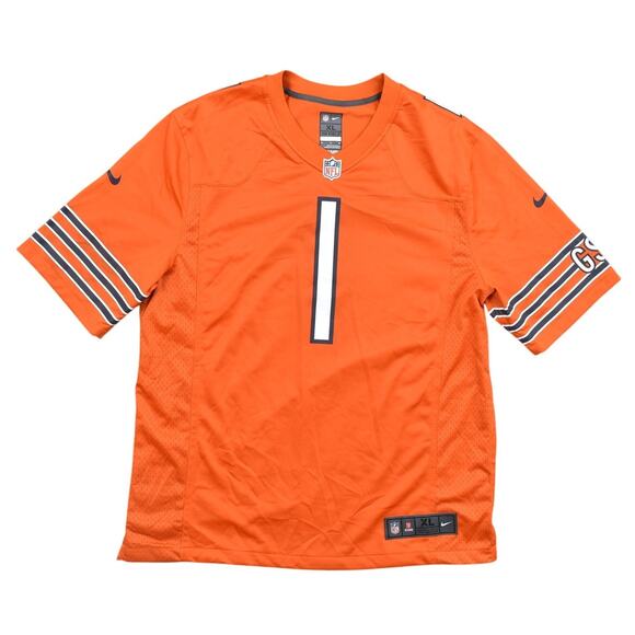 Nike Other - Nike Orange NFL Jersey Football On Field Chicago Bears Fields #1 Size XL